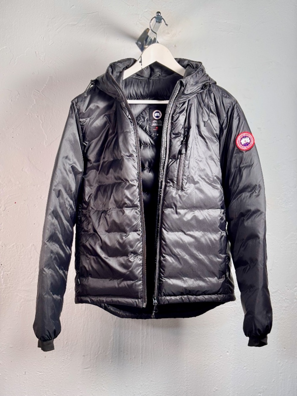 Canada Goose Lodge Down Hoody - Black - Size Small (Model 5055M) - Mint Conditio